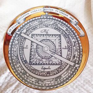 Rare find! FORNASETTI "ASTROLABIO" Plate 1960s Hand MADE IN ITALY No.2
